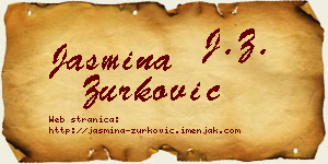 Jasmina Zurković vizit kartica